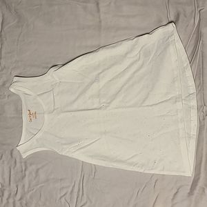 Cat & Jack white sparkle tank top